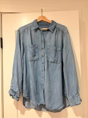 Anthropologie Light Blue Button-Down Shirt